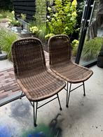 Tuinstoel 2x, Ophalen, Gebruikt, Rotan