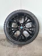 19' BMW 5 Serie G30 G31 Styling 845M Zwart met winterbanden, Auto-onderdelen, Banden en Velgen, 245 mm, Banden en Velgen, Winterbanden