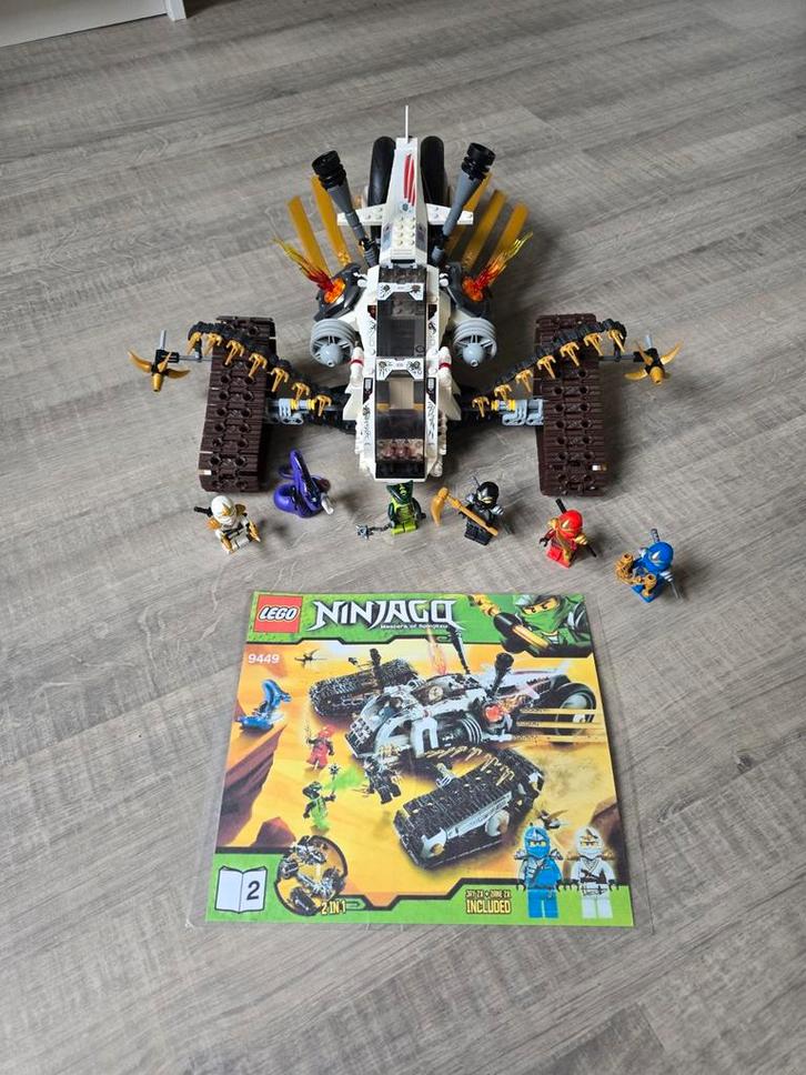LEGO Ninjago 9449 Ultra Sonic Raider - Compleet!, Kinderen en Baby's, Speelgoed | Duplo en Lego, Zo goed als nieuw, Lego, Complete set