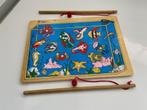 Houten puzzel met vissen + 2 hengels, Ophalen, Zo goed als nieuw