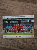 Ajax spelerskaart seizoen 95/96 met handtekeningen, Verzamelen, Sportartikelen en Voetbal, Spelerskaart, Ophalen of Verzenden