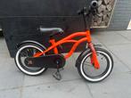 Oranje Jongensfiets 14 inch, Ophalen, Gebruikt, 14 inch of minder, Handrem