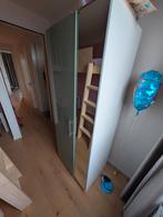 Ikea kast 200x80 met spiegel en groene deur, Huis en Inrichting, Kasten | Kledingkasten, Gebruikt, 200 cm of meer, 25 tot 50 cm