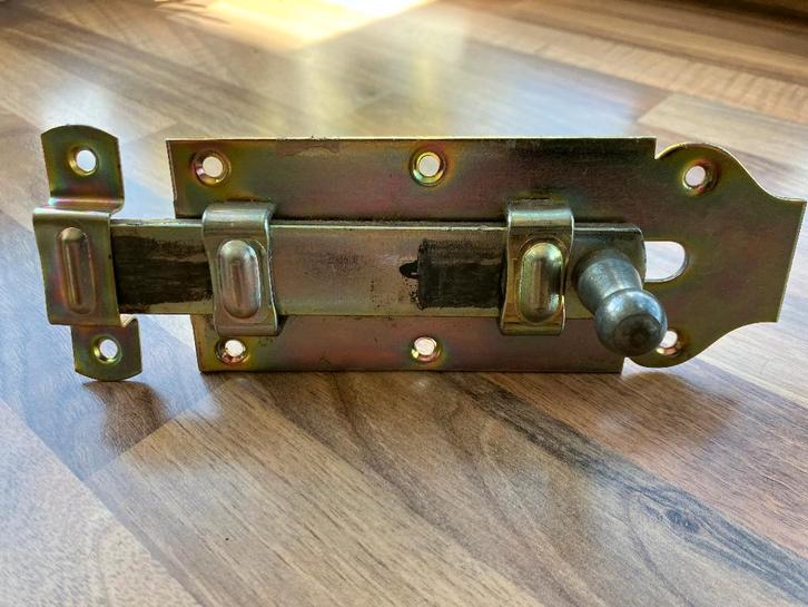 Rolgrendel cq. schuifgrendel NIEUW, Doe-het-zelf en Verbouw, Hang- en Sluitwerk, Nieuw, Schuif of Grendel, Chroom, Ophalen