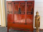 Unieke handbeschilderde antieke Chinese buffetkast, Huis en Inrichting, Kasten | Buffetkasten, Ophalen, 50 tot 75 cm, 150 tot 200 cm