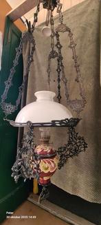 Antieke hang olielamp, Antiek en Kunst, Ophalen