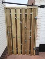 Tuinpoorten op maat v.a. 134,95, Tuin en Terras, Ophalen, Nieuw, 150 tot 200 cm, Hout