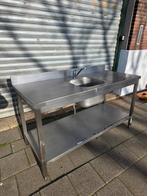 RVS Spoeltafel Horeca, Zakelijke goederen, Horeca | Keukenapparatuur, Ophalen of Verzenden, Gebruikt, RVS Meubilair