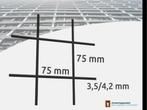 Draadmatten zwart 200x100cm | 7,5x7,5cm | dikte 3,5mm