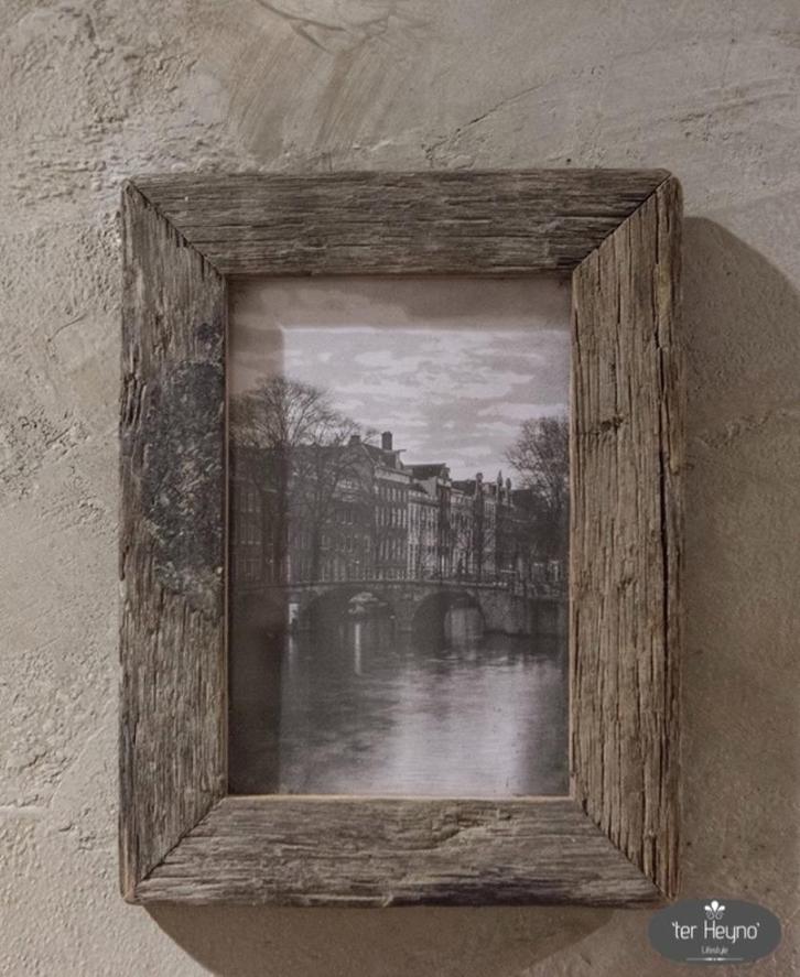 Oud houten truckwood fotolijst S foto stoer sober landelijk, Huis en Inrichting, Woonaccessoires | Lijsten, Nieuw, Minder dan 50 cm