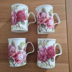 4 engelse bekers/ mokken met rozen decor, Huis en Inrichting, Keuken | Servies, Nieuw, Ophalen of Verzenden, Overige stijlen, Kop(pen) en/of Schotel(s)