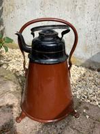 Emaille zakketel met doofpot, Antiek en Kunst, Antiek | Emaille, Ophalen