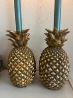 Ananas kandelaars, goudkleurige, Overige materialen, Overige kleuren, Nieuw, Ophalen of Verzenden