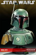 Star Wars Sideshow Boba Fett Life Size Bust signed by Jeremy, Ophalen, Zo goed als nieuw, Beeldje of Buste