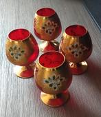 Murano cognac brandewijn glazen, volgnr 71, Antiek en Kunst, Antiek | Glas en Kristal, Ophalen of Verzenden