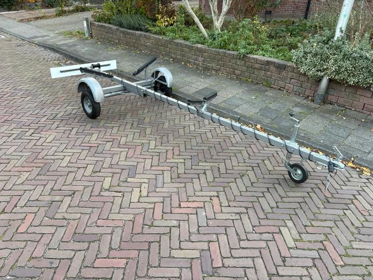 Boot trailer aanhanger kar spitfire rib rubberboot 4,20 M., Watersport en Boten, Boottrailers, Gebruikt, Overige typen, Minder dan 1500 kg