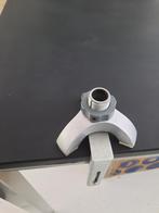 zilverkleurige metalen WALDMANN tafelklem voor bureaulamp, Modern strak, Ophalen of Verzenden, Zo goed als nieuw, Metaal