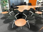 Wachtkamer bank Vepa 4plaatsen/ 3 tafels in iedere hoek, Ophalen of Verzenden, Zo goed als nieuw, Stof, Vijf, Zes of meer stoelen