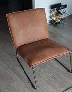 Fauteuil cognac, Huis en Inrichting, Stoelen, Ophalen, Gebruikt, Stoer en stijlvol, Bruin