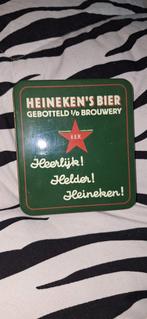 Heineken bierviltjes in blik, Verzamelen, Ophalen of Verzenden, Viltje(s), Heineken