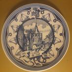 Delfs blauw bord 750 jaar Elburg  door Reint Withaar, Antiek en Kunst, Ophalen of Verzenden