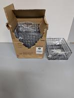 Tablecraft opbergmand staal zwart 6x, Ophalen of Verzenden, Nieuw, Rechthoekig, Overige materialen
