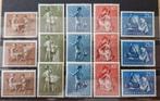 NVPH 649-653 postfris (2x) en ongestempeld (1x). Kind 1954., Verzenden, Na 1940, Postfris
