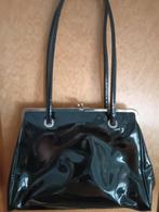 Lak Zwart damestas.Merk: Escarte  Afm: 35 cm( br x 25 cm(h), Ophalen of Verzenden, Zo goed als nieuw, Zwart, Handtas