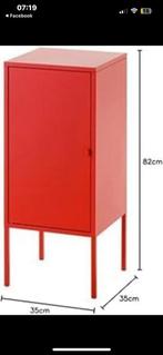 Ikea kastje ps serie , rood metaal, Huis en Inrichting, Kasten | Lockerkasten, Ophalen, Zo goed als nieuw