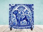 Staffordshire Bull Terriër Delfts Blauw tegel incl voet, Ophalen of Verzenden, Nieuw