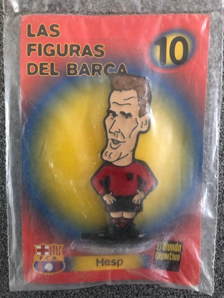 Voetbal Speler Barcelona Hesp, Verzamelen, Sportartikelen en Voetbal, Zo goed als nieuw, Beeldje of Poppetje, Buitenlandse clubs