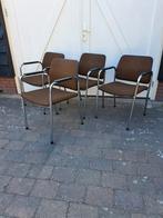 Vintage chromen buizen stoelen, Ophalen, Overige kleuren, Onbekend., Zo goed als nieuw