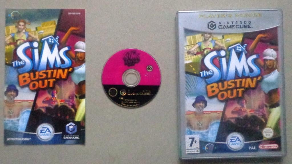 The Sims Bustin' Out voor de Nintendo GameCube Compleet, Spelcomputers en Games, Games | Nintendo GameCube, 1 speler, Ophalen of Verzenden
