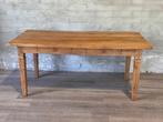 Antieke Franse boerentafel - 180 x 89 cm / 2 lades, Eikenhout, Zo goed als nieuw, Vijf personen of meer, 150 tot 200 cm