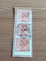 Engeland machin poststuk 3-tennant 10p2B, Postzegels en Munten, Ophalen of Verzenden, Gestempeld