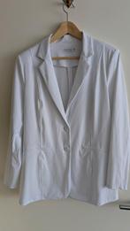 Nicolette Kluijver travelstof blazer. Wit. Maat XL, Kleding | Dames, Wit, Maat 46/48 (XL) of groter, Zo goed als nieuw, Jasje