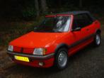 TE RUIL   Peugeot 205 1.6 CTI Cabriolet S6 1986 Rood, Auto's, Voorwielaandrijving, Stof, Zwart, Cabriolet