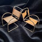 Bauhaus miniatuur art deco stoelen poppenhuis, Ophalen of Verzenden, Pop