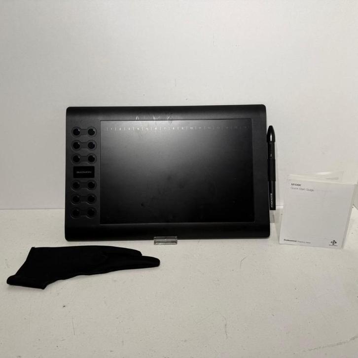 Gaomon M106K 10'' inch Tekentablet Compleet, Computers en Software, Tekentablets, Zo goed als nieuw, Ophalen of Verzenden