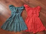 Tweeling meisjes zomer jurkjes van Mayoral maat 134., Kinderen en Baby's, Tweelingen en Meerlingen, Ophalen of Verzenden, Zo goed als nieuw