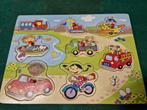 houten kinderpuzzel verkeer, Ophalen of Verzenden