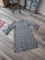 Chique elegante a lijn jurk met print maat 40 42 44, Verzenden, Maat 42/44 (L), Zo goed als nieuw, Grijs