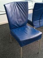 Design stoelen - leder - Montis 4x, Huis en Inrichting, Ophalen, Zo goed als nieuw, Zwart, Vier