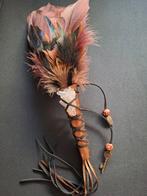Smudge veren waaier/ featherfan met bergkristal, Ophalen of Verzenden