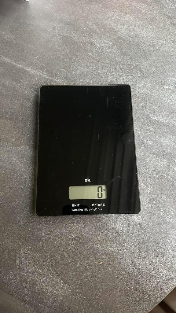 Keukenweegschaal, Witgoed en Apparatuur, Weegschalen, Gebruikt, Digitaal, Keukenweegschaal, 1 tot 500 gram, Minder dan 10 kg, Ophalen of Verzenden