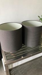 2 x antraciet lampenkap, Huis en Inrichting, Lampen | Lampenkappen, Ophalen, Zo goed als nieuw, Rond, 25 tot 50 cm
