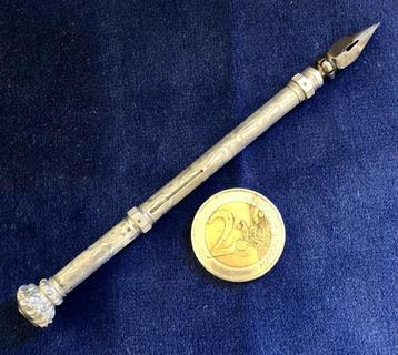 Combinatie Schuif-Kroontjespen / Potlood, Zilver, 19e eeuws beschikbaar voor biedingen