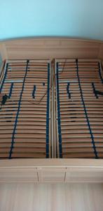 Afstelbare bed, Huis en Inrichting, Slaapkamer | Bedden, Ophalen, Verstelbaar, Bruin, 210 cm