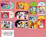0232) mickey en vriendjes labeltje(s), 15 cent per stuk, Mickey Mouse, Ophalen of Verzenden, Zo goed als nieuw
