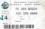 Ticket:FC Den Bosch v ADO Den Haag 15-08-2004, Verzenden, Gebruikt, Overige binnenlandse clubs, Overige typen